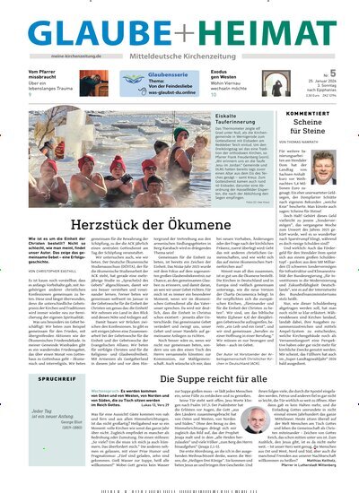 Titelbild der Ausgabe 5/2026 von Glaube + Heimat. Diese Zeitschrift und viele weitere Kunstmagazine und Kulturmagazine als Abo oder epaper bei United Kiosk online kaufen.