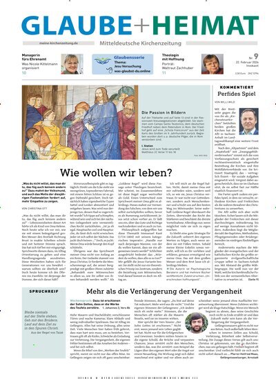 Titelbild der Ausgabe 9/2026 von Glaube + Heimat. Diese Zeitschrift und viele weitere Kunstmagazine und Kulturmagazine als Abo oder epaper bei United Kiosk online kaufen.