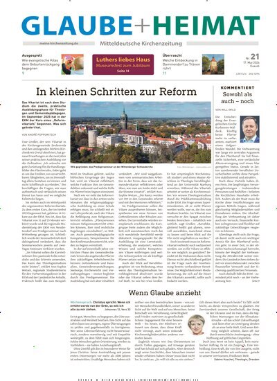 Titelbild der Ausgabe 21/2026 von Glaube + Heimat. Diese Zeitschrift und viele weitere Kunstmagazine und Kulturmagazine als Abo oder epaper bei United Kiosk online kaufen.