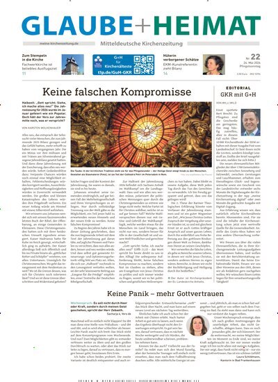 Titelbild der Ausgabe 22/2026 von Glaube + Heimat. Diese Zeitschrift und viele weitere Kunstmagazine und Kulturmagazine als Abo oder epaper bei United Kiosk online kaufen.
