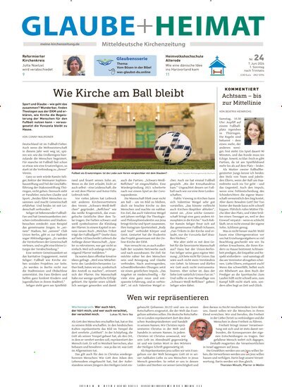 Titelbild der Ausgabe 24/2026 von Glaube + Heimat. Diese Zeitschrift und viele weitere Kunstmagazine und Kulturmagazine als Abo oder epaper bei United Kiosk online kaufen.