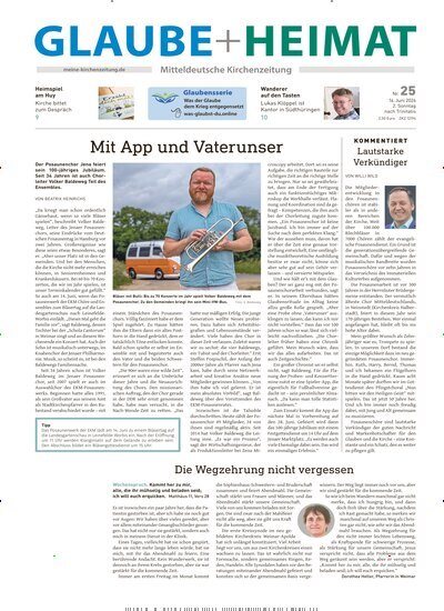 Titelbild der Ausgabe 25/2026 von Glaube + Heimat. Diese Zeitschrift und viele weitere Kunstmagazine und Kulturmagazine als Abo oder epaper bei United Kiosk online kaufen.