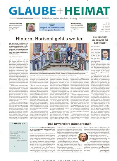 Titelbild der Ausgabe 30/2025 von Glaube + Heimat. Diese Zeitschrift und viele weitere Kunstmagazine und Kulturmagazine als Abo oder epaper bei United Kiosk online kaufen.