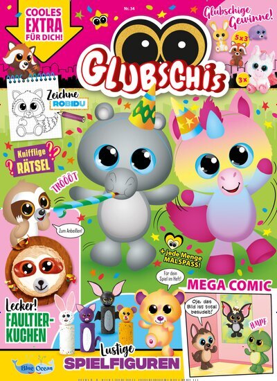 Titelbild der Ausgabe 34/2025 von Glubschis. Diese Zeitschrift und viele weitere Jugendzeitschriften und Kinderzeitschriften als Abo oder epaper bei United Kiosk online kaufen.