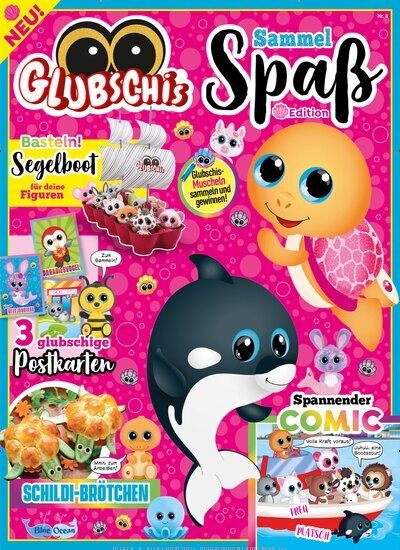 Titelbild der Ausgabe 8/2025 von Glubschis Sammelspaß. Diese Zeitschrift und viele weitere Jugendzeitschriften und Kinderzeitschriften als Abo oder epaper bei United Kiosk online kaufen.