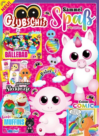 Titelbild der Ausgabe 13/2026 von Glubschis Sammelspaß. Diese Zeitschrift und viele weitere Jugendzeitschriften und Kinderzeitschriften als Abo oder epaper bei United Kiosk online kaufen.