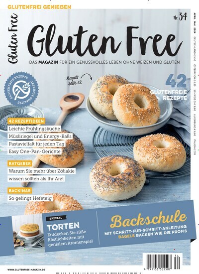 Titelbild der Ausgabe 34/2024 von Gluten Free. Diese Zeitschrift und viele weitere Kochzeitschriften und Backzeitschriften als Abo oder epaper bei United Kiosk online kaufen.