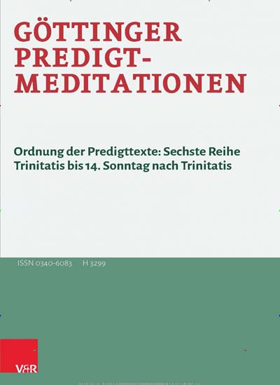 Titelbild der Ausgabe 2/2024 von Göttinger Predigtmeditationen. Diese Zeitschrift und viele weitere Kunstmagazine und Kulturmagazine als Abo oder epaper bei United Kiosk online kaufen.
