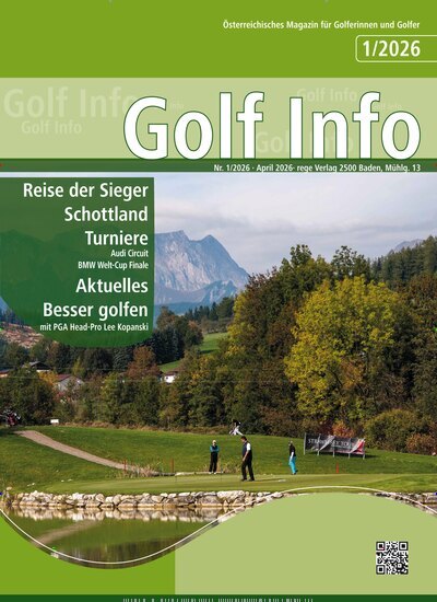 Titelbild der Ausgabe 1/2026 von Golf Info. Diese Zeitschrift und viele weitere Sportmagazine als Abo oder epaper bei United Kiosk online kaufen.