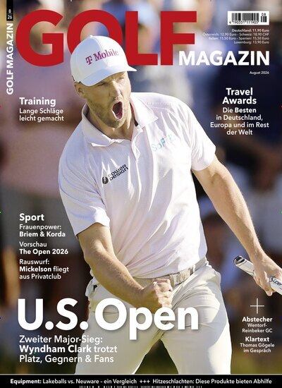 Titelbild der Ausgabe 8/2026 von Golf Magazin. Diese Zeitschrift und viele weitere Sportmagazine als Abo oder epaper bei United Kiosk online kaufen.