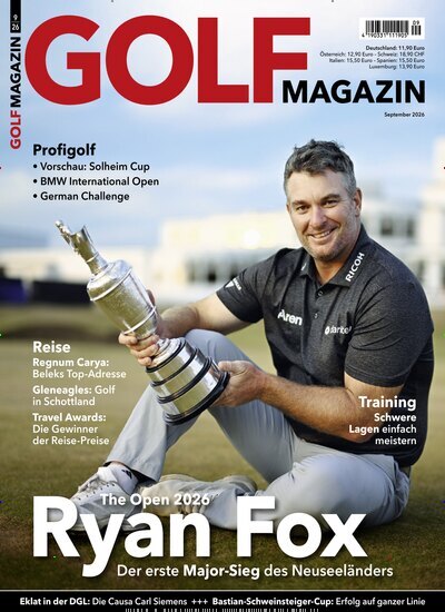 Titelbild der Ausgabe 9/2026 von Golf Magazin. Diese Zeitschrift und viele weitere Sportmagazine als Abo oder epaper bei United Kiosk online kaufen.