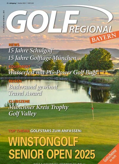 Titelbild der Ausgabe 3/2025 von GOLF Regional. Diese Zeitschrift und viele weitere Sportmagazine als Abo oder epaper bei United Kiosk online kaufen.
