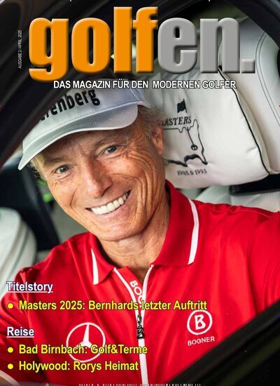 Titelbild der Ausgabe 2/2025 von golfen.. Diese Zeitschrift und viele weitere Sportmagazine als Abo oder epaper bei United Kiosk online kaufen.