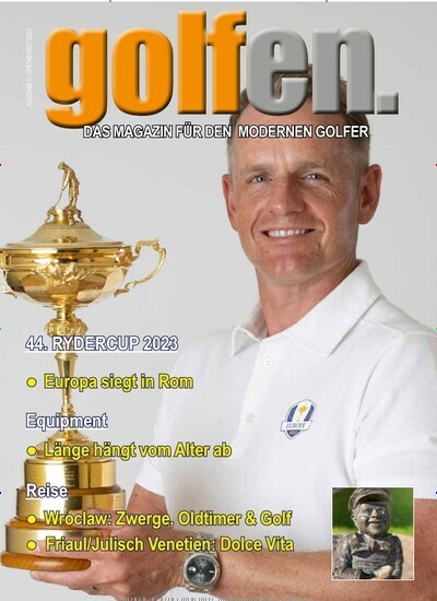 Titelbild der Ausgabe 4/2023 von golfen.. Diese Zeitschrift und viele weitere Sportmagazine als Abo oder epaper bei United Kiosk online kaufen.