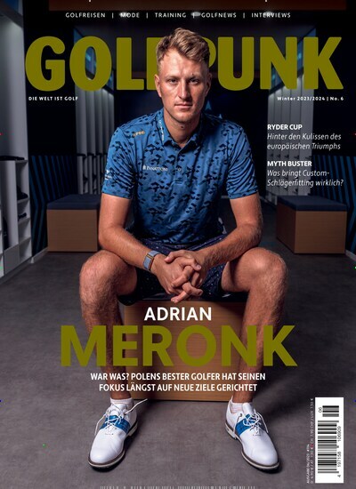 Titelbild der Ausgabe 6/2023 von Golfpunk. Diese Zeitschrift und viele weitere Sportmagazine als Abo oder epaper bei United Kiosk online kaufen.