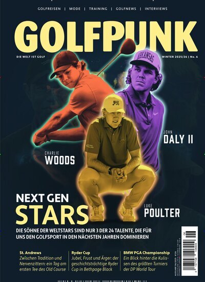 Titelbild der Ausgabe 6/2025 von GolfPunk. Diese Zeitschrift und viele weitere Sportmagazine als Abo oder epaper bei United Kiosk online kaufen.