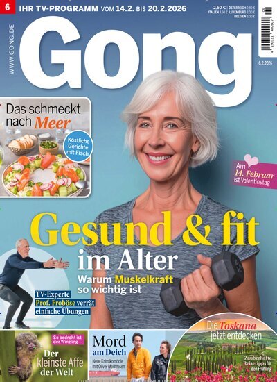 Titelbild der Ausgabe 6/2026 von Gong. Diese Zeitschrift und viele weitere Programmzeitschriften als Abo oder epaper bei United Kiosk online kaufen.