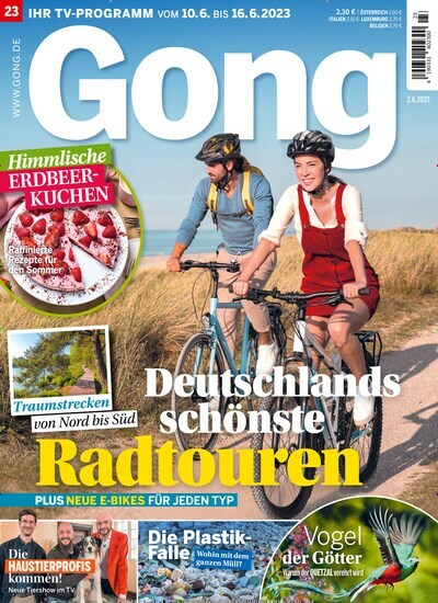 Titelbild der Ausgabe 23/2023 von Gong. Diese Zeitschrift und viele weitere Programmzeitschriften als Abo oder epaper bei United Kiosk online kaufen.