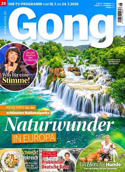 Titelbild der Ausgabe 28/2026 von Gong. Diese Zeitschrift und viele weitere Programmzeitschriften als Abo oder epaper bei United Kiosk online kaufen.