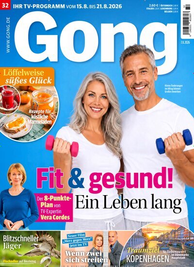 Titelbild der Ausgabe 32/2026 von Gong. Diese Zeitschrift und viele weitere Programmzeitschriften als Abo oder epaper bei United Kiosk online kaufen.