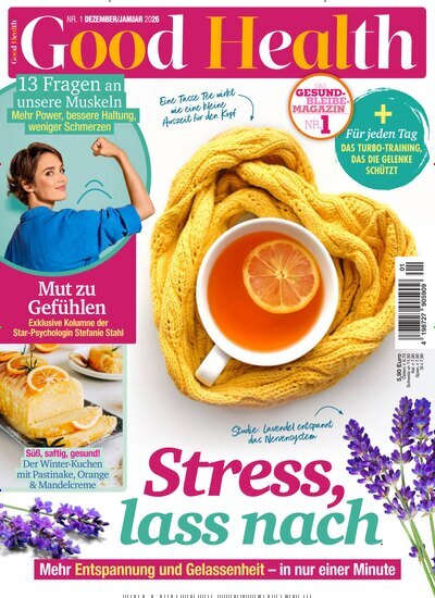Titelbild der Ausgabe 1/2026 von Good Health. Diese Zeitschrift und viele weitere Frauenzeitschriften als Abo oder epaper bei United Kiosk online kaufen.