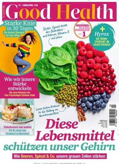 Titelbild der Ausgabe 3/2026 von Good Health. Diese Zeitschrift und viele weitere Frauenzeitschriften als Abo oder epaper bei United Kiosk online kaufen.