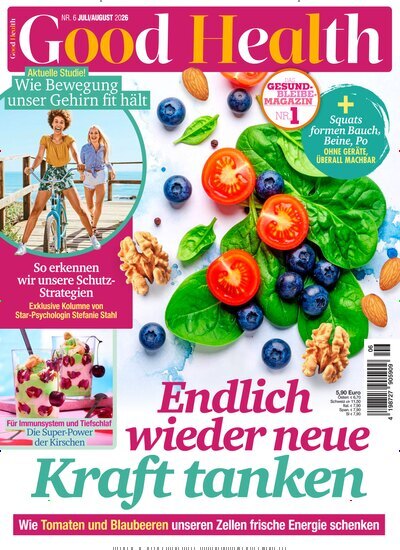 Titelbild der Ausgabe 6/2026 von Good Health. Diese Zeitschrift und viele weitere Frauenzeitschriften als Abo oder epaper bei United Kiosk online kaufen.