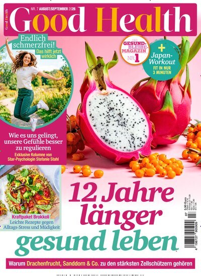 Titelbild der Ausgabe 7/2026 von Good Health. Diese Zeitschrift und viele weitere Frauenzeitschriften als Abo oder epaper bei United Kiosk online kaufen.