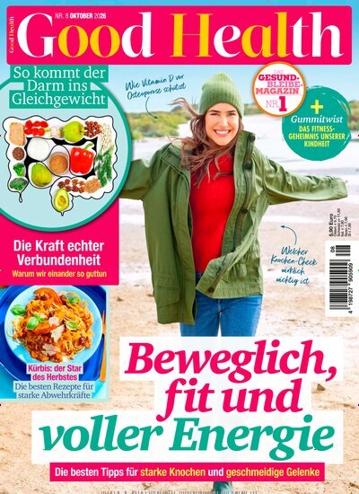 Titelbild der Ausgabe 8/2026 von Good Health. Diese Zeitschrift und viele weitere Frauenzeitschriften als Abo oder epaper bei United Kiosk online kaufen.