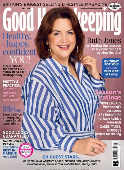 Titelbild der Ausgabe 5/2024 von Good housekeeping UK. Diese Zeitschrift und viele weitere Frauenzeitschriften als Abo oder epaper bei United Kiosk online kaufen.