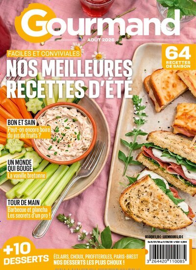 Titelbild der Ausgabe 8/2026 von Gourmand. Diese Zeitschrift und viele weitere Kochzeitschriften und Backzeitschriften als Abo oder epaper bei United Kiosk online kaufen.