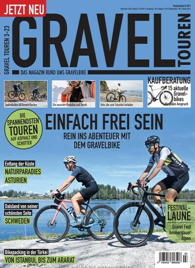 Titelbild der Ausgabe 3/2023 von Gravel Touren Magazin. Diese Zeitschrift und viele weitere Sportmagazine als Abo oder epaper bei United Kiosk online kaufen.