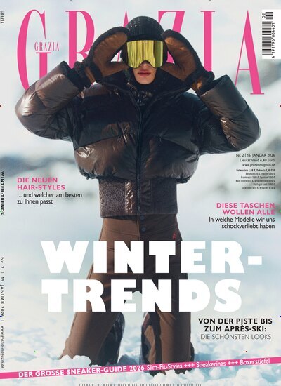 Titelbild der Ausgabe 2/2026 von Grazia. Diese Zeitschrift und viele weitere Lifestylemagazine und Peoplemagazine als Abo oder epaper bei United Kiosk online kaufen.