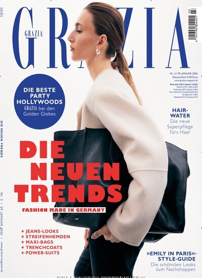 Titelbild der Ausgabe 3/2026 von Grazia. Diese Zeitschrift und viele weitere Lifestylemagazine und Peoplemagazine als Abo oder epaper bei United Kiosk online kaufen.