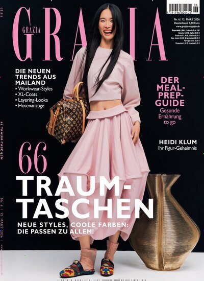 Titelbild der Ausgabe 6/2026 von Grazia. Diese Zeitschrift und viele weitere Lifestylemagazine und Peoplemagazine als Abo oder epaper bei United Kiosk online kaufen.
