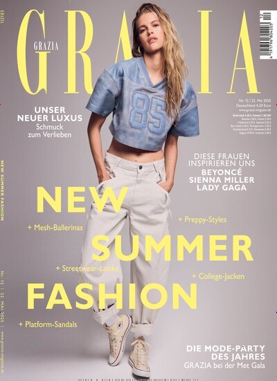 Titelbild der Ausgabe 12/2025 von Grazia. Diese Zeitschrift und viele weitere Lifestylemagazine und Peoplemagazine als Abo oder epaper bei United Kiosk online kaufen.