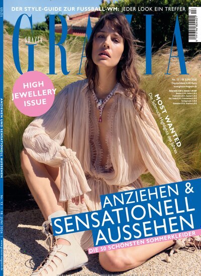 Titelbild der Ausgabe 13/2026 von Grazia. Diese Zeitschrift und viele weitere Lifestylemagazine und Peoplemagazine als Abo oder epaper bei United Kiosk online kaufen.