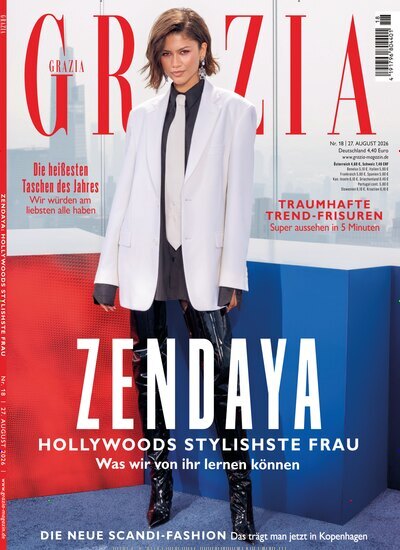 Titelbild der Ausgabe 18/2026 von Grazia. Diese Zeitschrift und viele weitere Lifestylemagazine und Peoplemagazine als Abo oder epaper bei United Kiosk online kaufen.