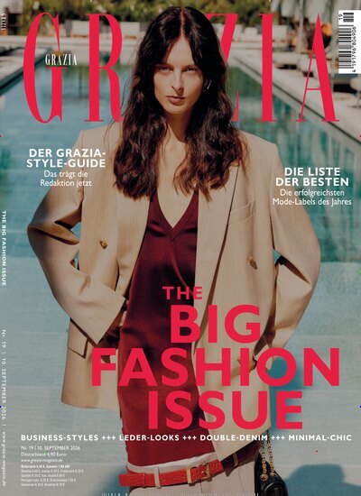 Titelbild der Ausgabe 19/2026 von Grazia. Diese Zeitschrift und viele weitere Lifestylemagazine und Peoplemagazine als Abo oder epaper bei United Kiosk online kaufen.
