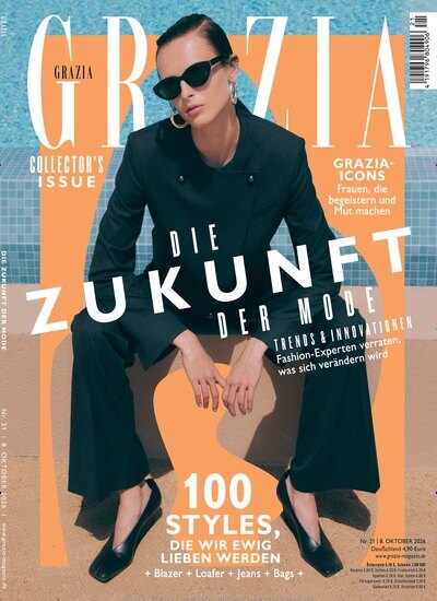 Titelbild der Ausgabe 21/2026 von Grazia. Diese Zeitschrift und viele weitere Lifestylemagazine und Peoplemagazine als Abo oder epaper bei United Kiosk online kaufen.