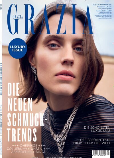 Titelbild der Ausgabe 25/2025 von Grazia. Diese Zeitschrift und viele weitere Lifestylemagazine und Peoplemagazine als Abo oder epaper bei United Kiosk online kaufen.