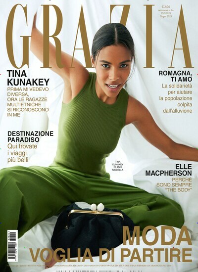 Titelbild der Ausgabe 23/2023 von Grazia Italien. Diese Zeitschrift und viele weitere Frauenzeitschriften als Abo oder epaper bei United Kiosk online kaufen.