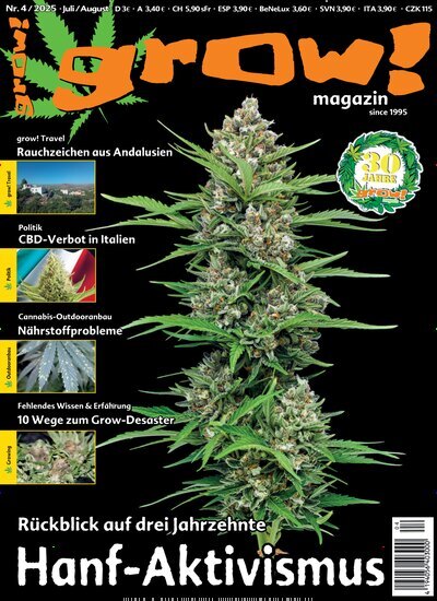 Titelbild der Ausgabe 4/2025 von grow! Magazin. Diese Zeitschrift und viele weitere Lifestylemagazine und Peoplemagazine als Abo oder epaper bei United Kiosk online kaufen.