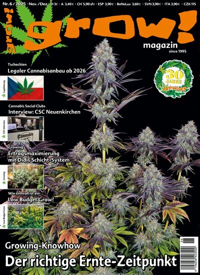 Titelbild der Ausgabe 6/2025 von grow! Magazin. Diese Zeitschrift und viele weitere Lifestylemagazine und Peoplemagazine als Abo oder epaper bei United Kiosk online kaufen.