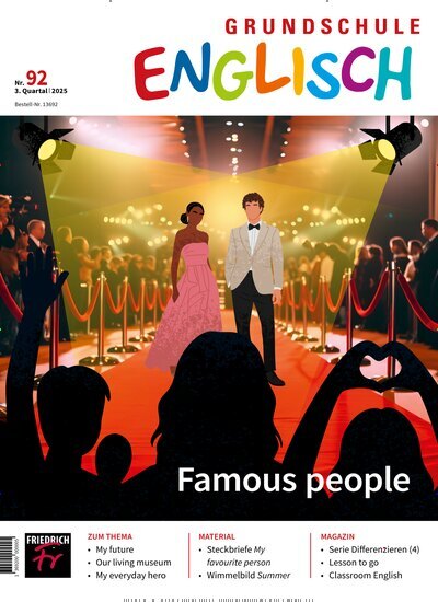 Titelbild der Ausgabe 92/2025 von Grundschule Englisch. Diese Zeitschrift und viele weitere Zeitschriften für Pädagogik als Abo oder epaper bei United Kiosk online kaufen.
