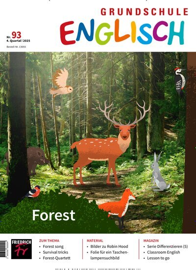 Titelbild der Ausgabe 93/2025 von Grundschule Englisch. Diese Zeitschrift und viele weitere Zeitschriften für Pädagogik als Abo oder epaper bei United Kiosk online kaufen.