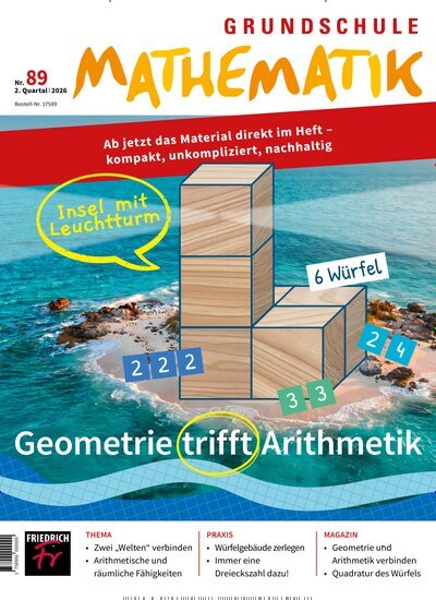 Titelbild der Ausgabe 89/2026 von Grundschule Mathematik. Diese Zeitschrift und viele weitere Zeitschriften für Pädagogik als Abo oder epaper bei United Kiosk online kaufen.
