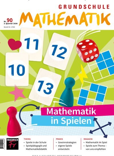 Titelbild der Ausgabe 90/2026 von Grundschule Mathematik. Diese Zeitschrift und viele weitere Zeitschriften für Pädagogik als Abo oder epaper bei United Kiosk online kaufen.