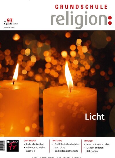 Titelbild der Ausgabe 93/2025 von Grundschule Religion. Diese Zeitschrift und viele weitere Zeitschriften für Pädagogik als Abo oder epaper bei United Kiosk online kaufen.