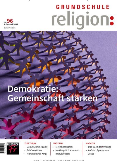 Titelbild der Ausgabe 96/2026 von Grundschule Religion. Diese Zeitschrift und viele weitere Zeitschriften für Pädagogik als Abo oder epaper bei United Kiosk online kaufen.
